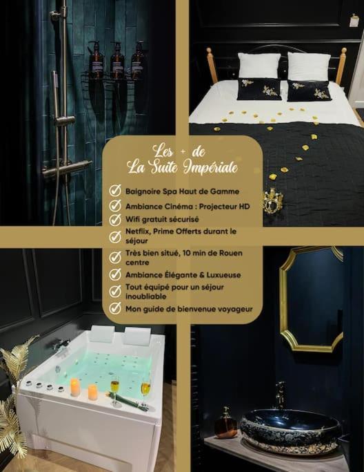 Escale A Bali Jacuzzi - Cinema - Self Check-in * Le Petit-Quevilly